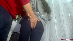 bathroom anal deflowering rough creampie pounding