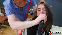 foxy teen ass stretched in loony bin anal treatment