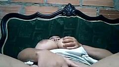 shy busty young latina masturbates to intense solo orgasm