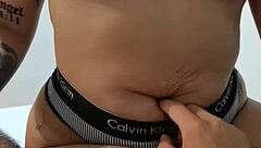 bold navel groping her masturbating my cock