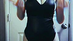 sexy clothed girls in leather stockings webcam tease