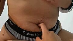 bold navel groping her masturbating my cock