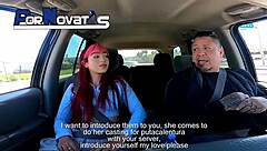 young redhead mexican teen fucks hard in outdoor casting