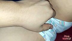 playing naughty under sheets with hot latina babe