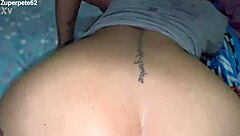 Neighbor Slut's Huge Pussy Stuffed Deep with Massive Ebony Dildo