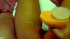 argentinian amateur emotionally devours huge dildo ecstasy