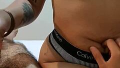 bold navel groping her masturbating my cock