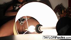 taylor vixen strips nude in hotel room fingering her big tits pussy solo