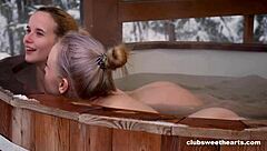 my winter snow hot tub tight fuck thrill