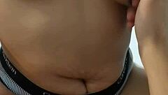 bold navel groping her masturbating my cock