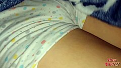 playing naughty under sheets with hot latina babe