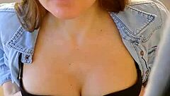 girl next door pulls me from wardrobe for closeup blowjob cum in mouth