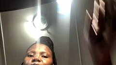 pregnant ebony babe dances then fucks her juicy pussy solo