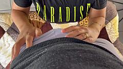 Stranger Licks Dripping Pussy Before Raw Fuck in Swinger Booth