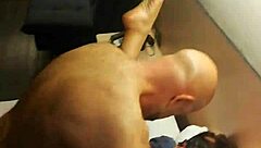 mexican girlfriend bent over doggystyle cuckold mask