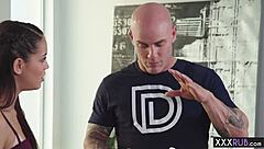 sexy teen massages and sucks big cock hard