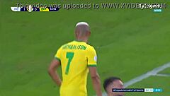 argentina defeats brazil 1-0 in intense soccer rivalry match