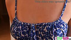 What happens when spoiled Latina stepsister Angel Gostosa skips chores and faces Brazilian roleplay consequences?