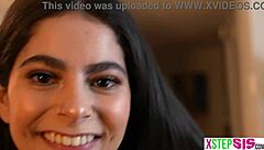 What happens when spoiled Latina stepsister Angel Gostosa skips chores and faces Brazilian roleplay consequences?