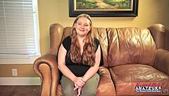 big titted ginger coed rose rims deep then swallows hot cum load