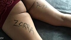 sexy latina roxy flaunts her juicy ass cheeks and long legs