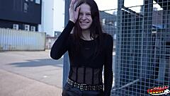 delina's tight redhead casting pickup fuck