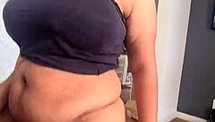 busty milf catches prank and rides cock secretly