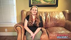 big titted ginger coed rose rims deep then swallows hot cum load