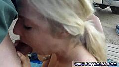 blonde teen's passion explodes then smith joins interracial 3some blowjob frenzy