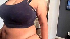 busty milf catches prank and rides cock secretly