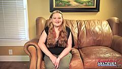 big titted ginger coed rose rims deep then swallows hot cum load