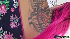 brazilian brunette pornstar's ass wrecked by monster cock