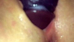 Big Black Cock Wife Squirts Hard Riding Monster Cock Masturbation