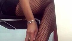 dominalucia mesmerizes webcam slaves in fishnet stockings and heels findom