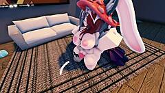 Hardcore Roblox Fuck Session with Petite Gamer Girl