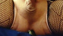 Rigorous Tranny's Intense Solo Anal Orgasm