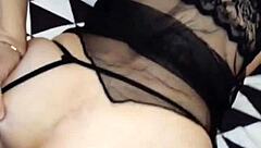 slender milf whore sneaks fucks with hubby's friends pov