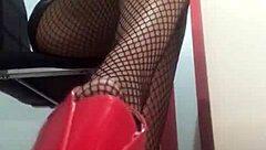 dominalucia mesmerizes webcam slaves in fishnet stockings and heels findom