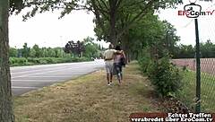 German Chubby Housewife Picked Up Street Fuck