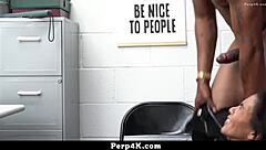 Teen shoplifter caught spying must ride guard's cock to escape trouble