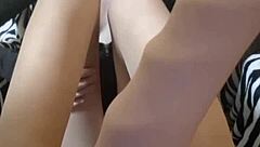 Big Dildo Play With Curvy Mistress Elza Koms Heels On