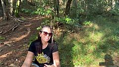 brazilian amateur bares huge ass tiny tits deep in wild bush