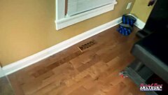 Petite Brunette Evelyn's Wet Blowjob Leads to Deep Pussy Fuck