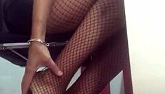 dominalucia mesmerizes webcam slaves in fishnet stockings and heels findom