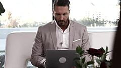 oh god, my skinny redhead assistant's tight pussy needs fingering now wait no riding