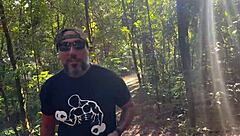 brazilian amateur bares huge ass tiny tits deep in wild bush