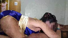 fitness housewife cuckold husband watches brazilian cock fuck squirt