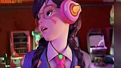 메르시 D.Va 트레이서 오버워치 미녀들 사정 광란