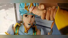 Mercy D.Va Tracer Overwatch Hotties Cumshot Frenzy