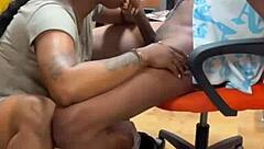 Sucking Big Black Cock at Flea Market Leads to Sloppy Facial!